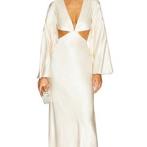 La Lune Flared Sleeve Open Back Maxi Dress Shona Joy